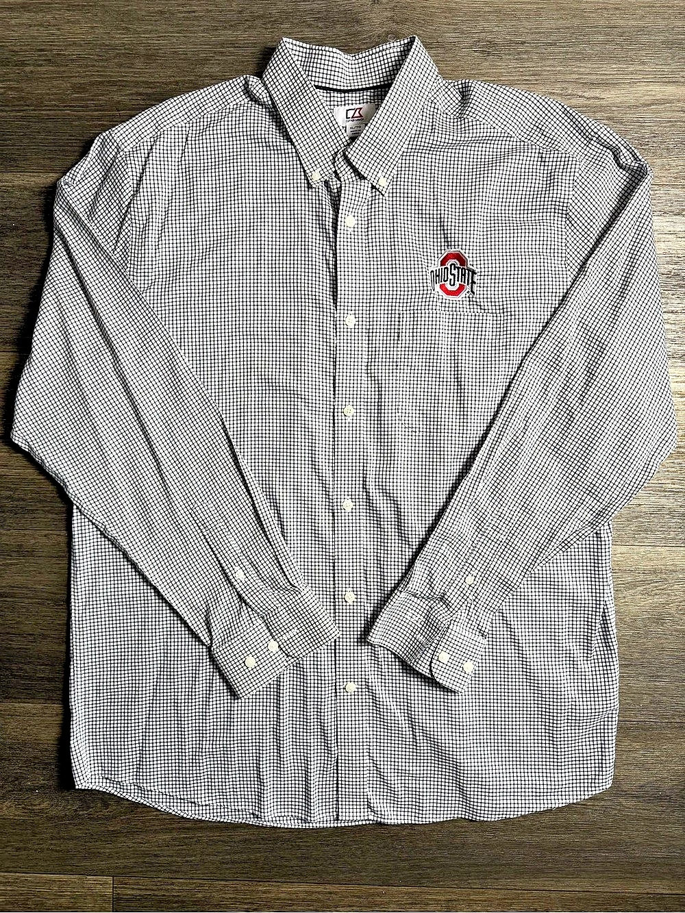 Cutter & Buck Ohio State Buckeyes long sleeve button down polo XL